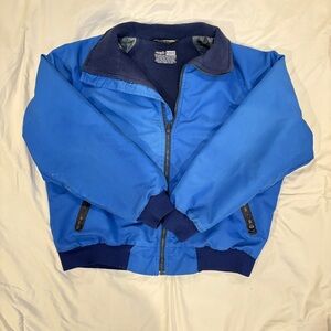 Sportsmaster Men's Blue Bomber Jacket Fleece Lined Full Zip Size L